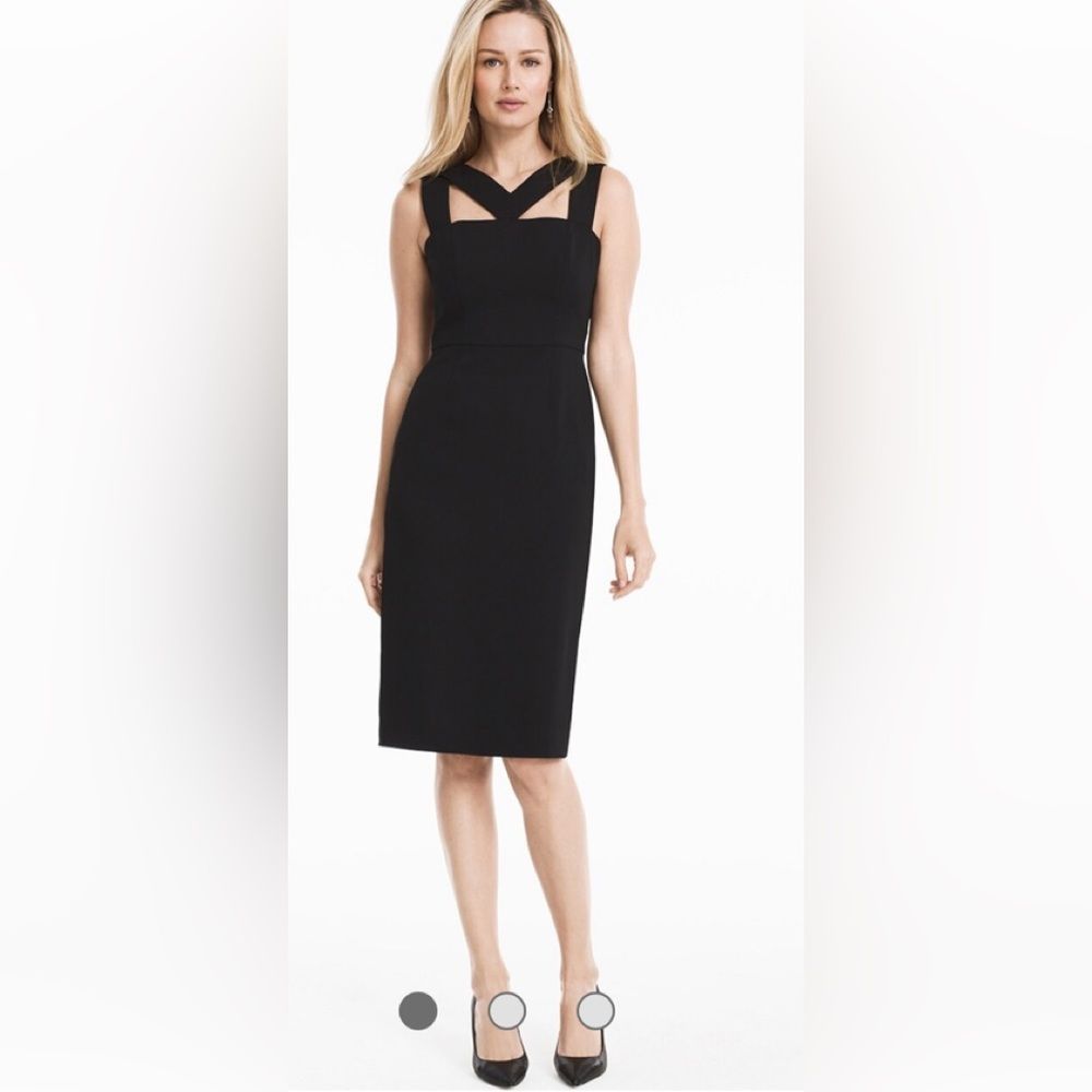 Sleeveless Black Cutout Sheath Dress size 8